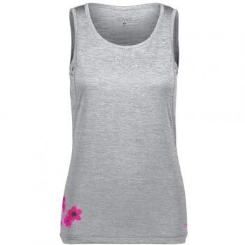 Cmp Ladies' Sleeveless T-Shirt Gray Melange