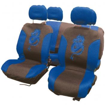 Copri Sedili Auto Dragon Bleu, Confezione da 8