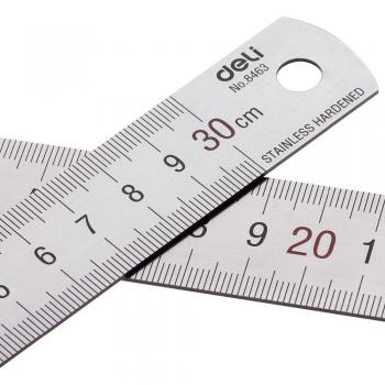 Ruler 15cm Steel Ruler 20cm Scale Student Stationery Stainless Steel Ruler 8463 30cm Straight Ruler Thickness:1mm