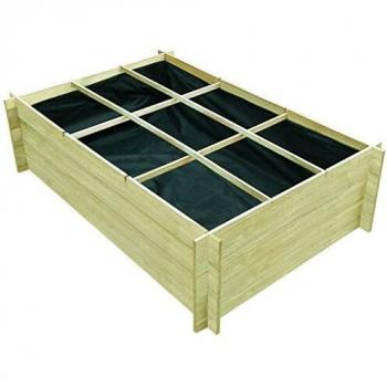 VidaXL Outdoor Planting Bed 150x100x40 cm Treated Lumber