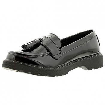Kyra Women's Black Slip-On Flats by Apache