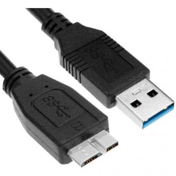 Cable USB 3.0 Micro B para Samsung Galaxy S5 1m Negro