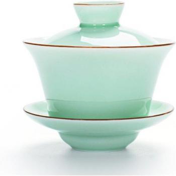 Famous Guan Kiln Tea Set with Cup and Saucer
