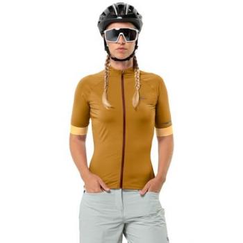 Ropa Casual Jack Wolfskin Fleece Amarilla Mostaza Manga Corta XL