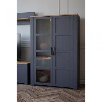 FORTE Highboard Bohol in Navy Oak