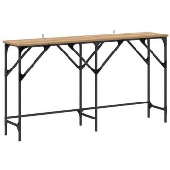VidaXL Engineered Oak Console Table, Artisan Design 140x29x75cm