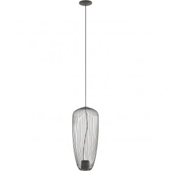 Nowodvorski Lampada a sospensione Pumpkin S, grigio scuro, Ø 27 cm, metallo, GU10