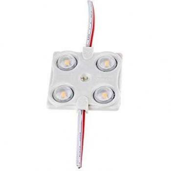 Bloc LED SMD2835 1,44 W, 100 lm/W, 12 V, 4 LED bleues IP68 – Fils à soudure