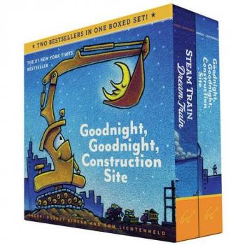 Goodnight, Goodnight, Construction Site and Steam Train, Dream Train Board Books Boxed Set: