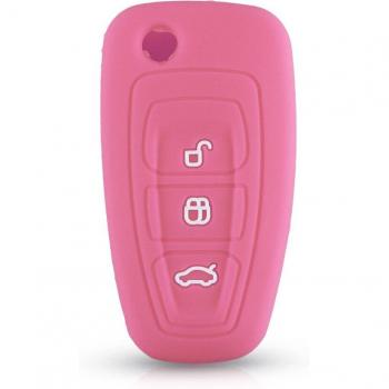 KEYYOU 3-Button Silicone Key Fob Protector for Ford