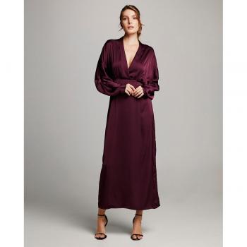 Vestido largo de satén Vila