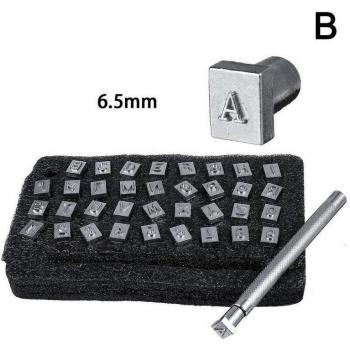 36pcs Carbon Steel Alphabet and Number Stamps for Handmade Art