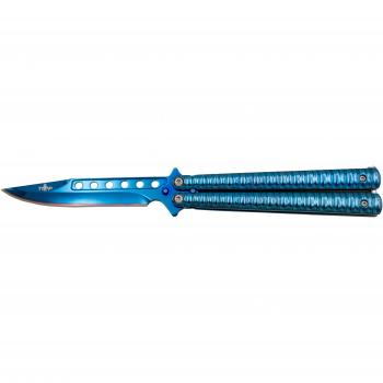 Acero Inoxidable 11.5 cm, Mango Ondulado, Bañado en Titanio