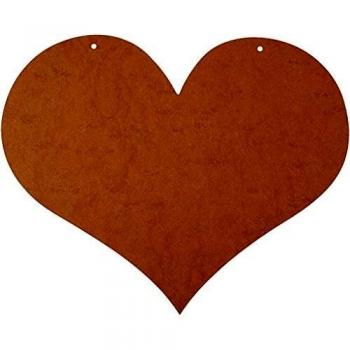 Herz aus MDF, 50x40 cm, 5 mm Dicke