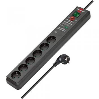 Brennenstuhl Primera-Tec 6-fach Steckdosenleiste mit Überspannungsschutz