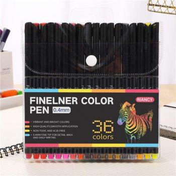 Colorful Neutral Permanent Gel Fineliner Pens Set