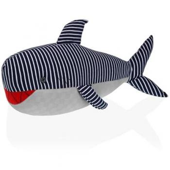 Decorazione Fermoporta Squalo Righe – Colore Blu Navy