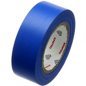 Cellpack Ruban d'isolation électrique PVC, 10m x 19mm x 0,15mm, bleu
