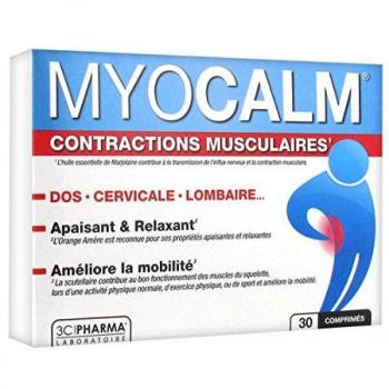3C Pharma myocalm contractions musculaires 30 comprimés