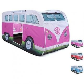 Tente d'extérieur Volkswagen T1 Camper Van Pop-up pour enfants (rouge & orange)