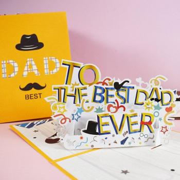 Handmade 3D Father's Day Card with Envelope