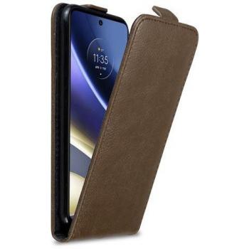 Coperchio protettivo Cadorabo per Motorola G51 5G, stile flip marrone