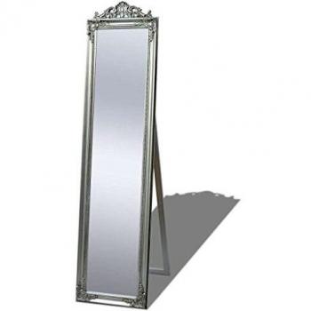 Sonata Free-Standing Mirror Baroque Style 160x40 cm Silver