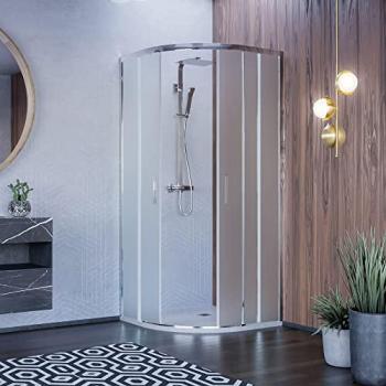 Box doccia tondo semicircolare 90x90 h195 6mm