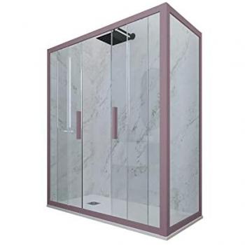 Box Doccia 2 Ante Trasparenti 70x150 CM H 200 – Glam Duo in Lavanda