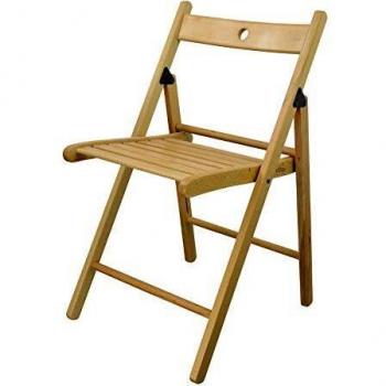 Harbour Housewares Pack of 4 Wooden Folding Chairs