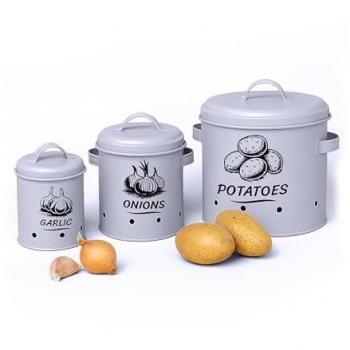 Kit de Conservation pour Ail, Oignons et Pommes de Terre Relaxdays