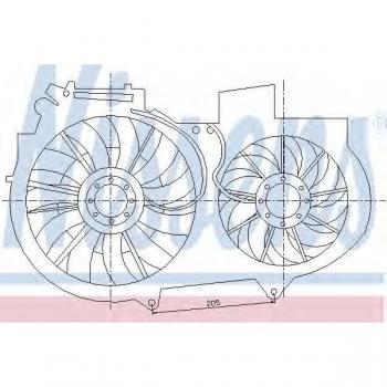 Car Fan Radiator Nissens 85247