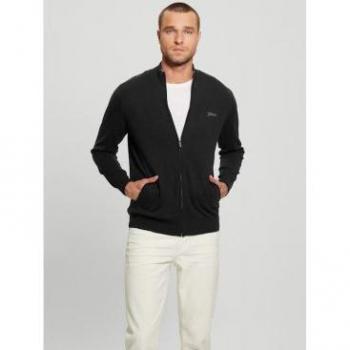 Guess Men's Fashionable Black Cardigan