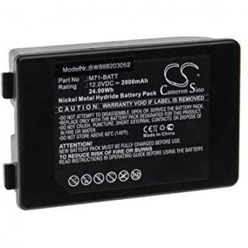 Batteria di Ricambio per Stampante Brady BMP71 (NiMH, 2000mAh, 12V)