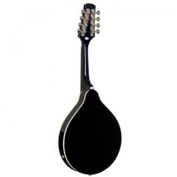 Stagg Black Bluegrass Mandoline – Akustisch‑elektrische Variante mit Nato‑Deckel