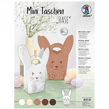 Bastel-Set Mini Taschen Hase VE=5 Stück