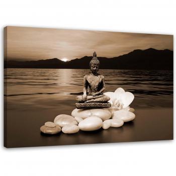 Wandbild Buddha Sonnenuntergang 60x40 cm