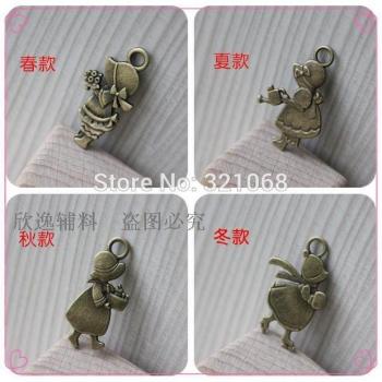 40 Mixed Bronze Zipper Pulls