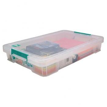 StoreStack Clear Plastic Box 12L