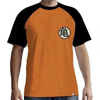 Camiseta Dragon Ball Z Kame Symbol Hombre Naranja/Negro S XXL