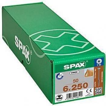 Spax Wirox Washer Head Torx Wood Construction Screws 6.0 x 250mm, Pack of 50
