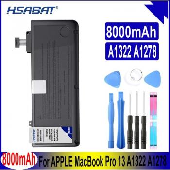 Batería HSABAT A1322 de 8000mAh para MacBook Pro 13 Unibody