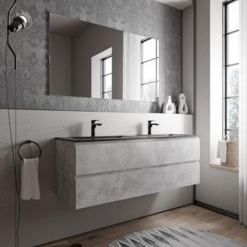 Lavabo Fonte Minérale Noir Mat
