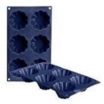 Molde de Silicona Rizado 6 Cavidades Ibili