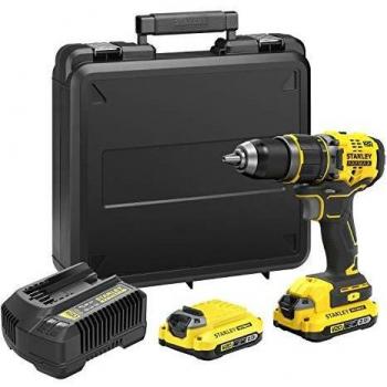 Perceuse à percussion Stanley Fatmax 18V avec 2 batteries (2.0Ah), brushless