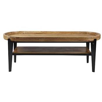 MiaMöbel Couchtisch „Tom Tailor“ – 120 cm Massivholz, Metall Mango Modern Indien Indisch