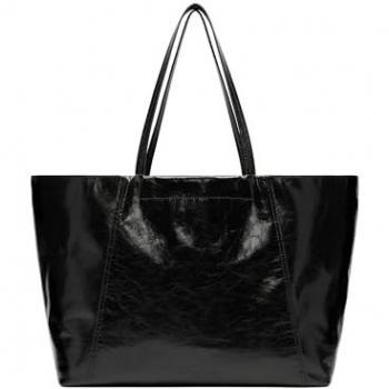 Grande Shopper in Cuir a Crepe Nero – Liebeskind Berlin