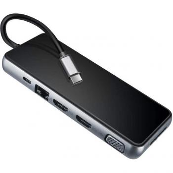 Estación de acoplamiento USB C con triple pantalla 4K