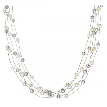 Perles d’eau douce Valero – Collier argent 925