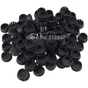 ¾ Schwarz-Verriegelungs-Stopfen Set – 100 Stück, 7/8-Kopf